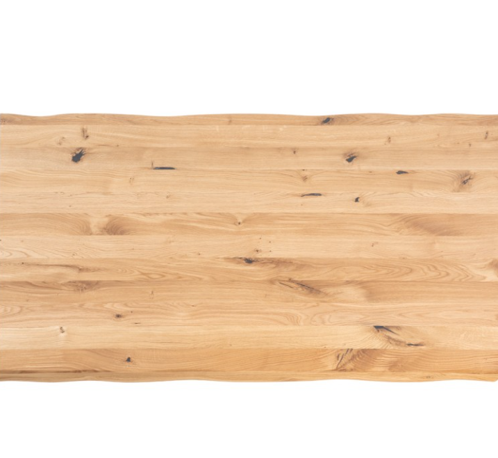 Mesa de comedor Corine madera de roble negro 200 cm