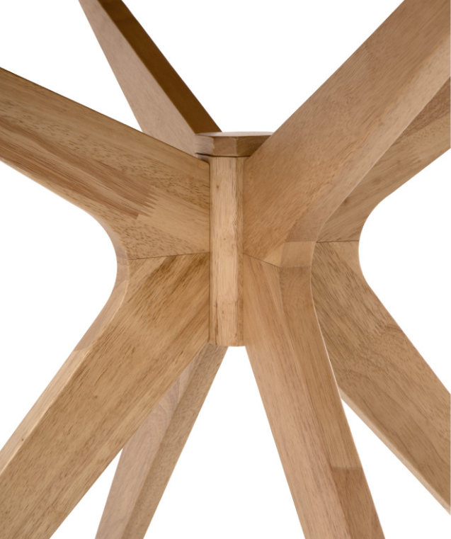 Mesa redonda Carmel de madera roble 120 cm
