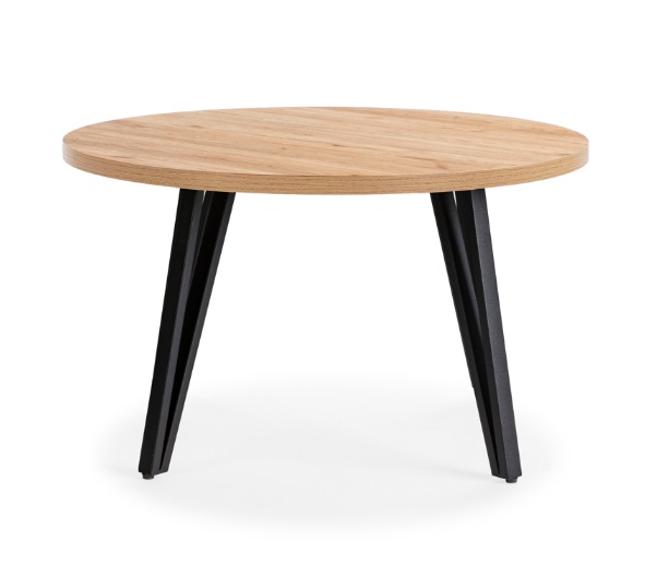 mesa de centro auxiliar Sindi redonda madera 80 cm
