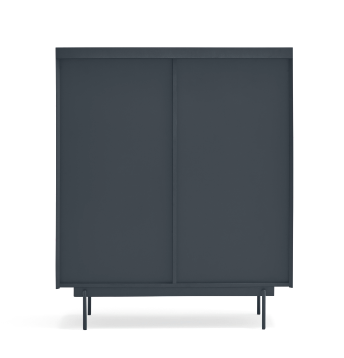 Mueble auxiliar OTTO gris antracita roble 100x40cm