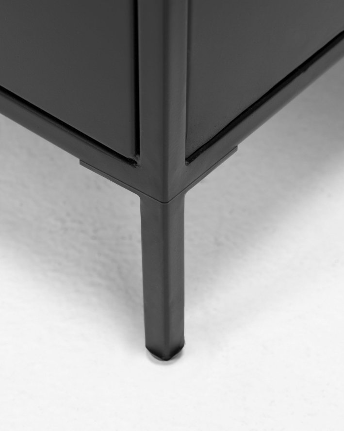 Mueble TV Oscar acero negro 150x50cm