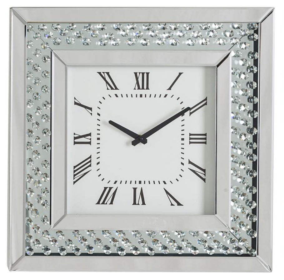 Reloj de pared con cristalitos 50cm