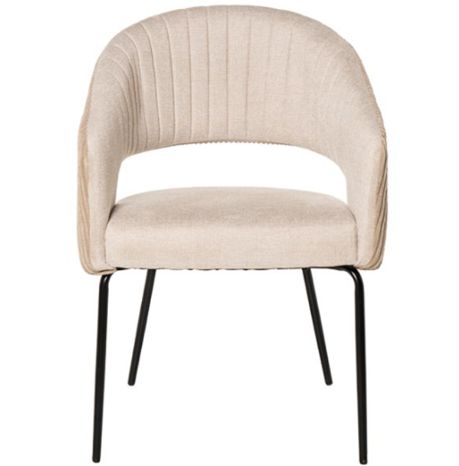 Silla Eleonor tapizado beige