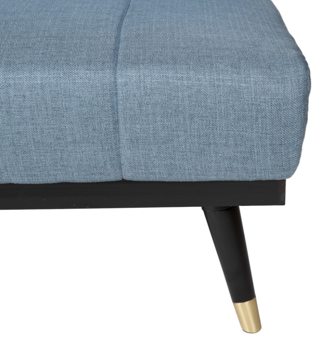 Sofa cama Madrid  tapizado en color azul 3 plazas