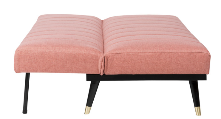 Sofa cama Madrid  tapizado en color rose 3 plazas