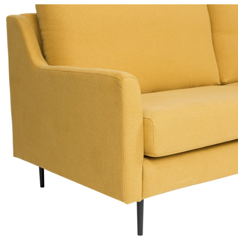 Sofa London tapizado en color mostaza 3 plazas