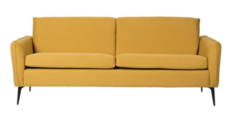 Sofa New York  tapizado en color mostaza
