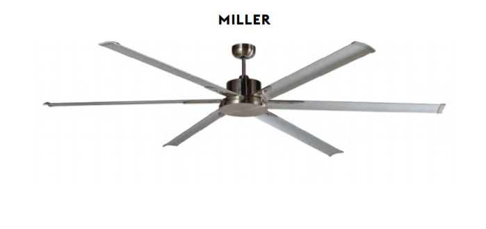 Ventilador de techo Miller cromo