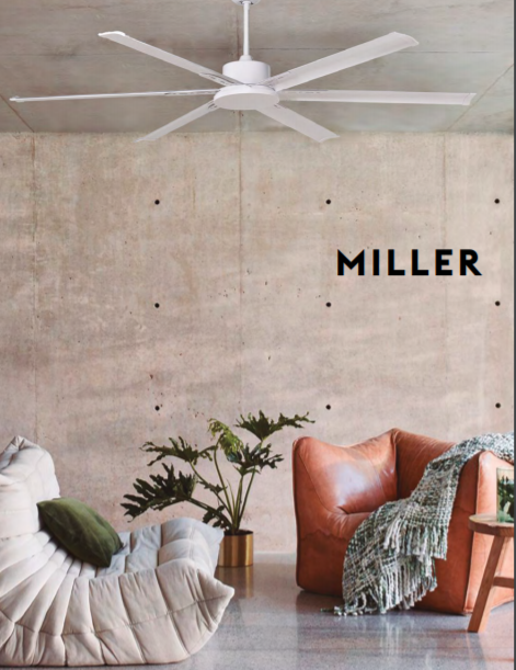 Ventilador de techo Miller cromo