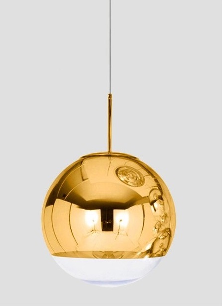Mirror ball dorada lampara techo 30 cm
