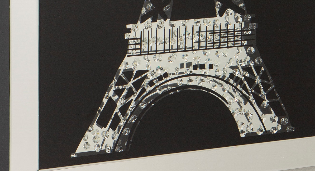 Cuadro espejo torre Eiffel 120x80
