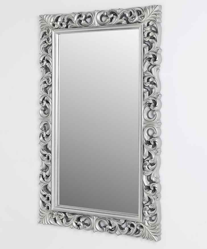 Espejo barroco plata 95x155 cm