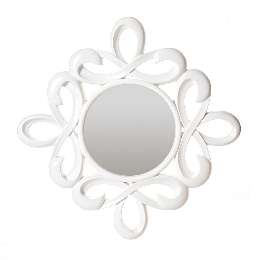 Espejo Lys blanco brillo 100x100 cm