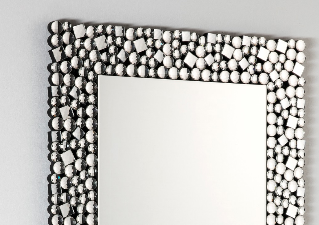 Espejo rectangular pedreria 90x60