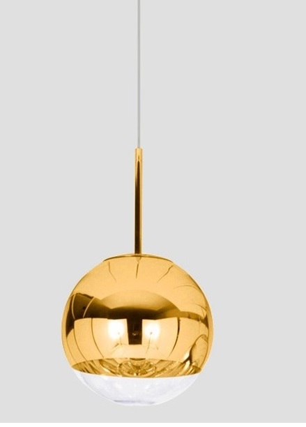 Mirror ball dorada lampara techo 25 cm