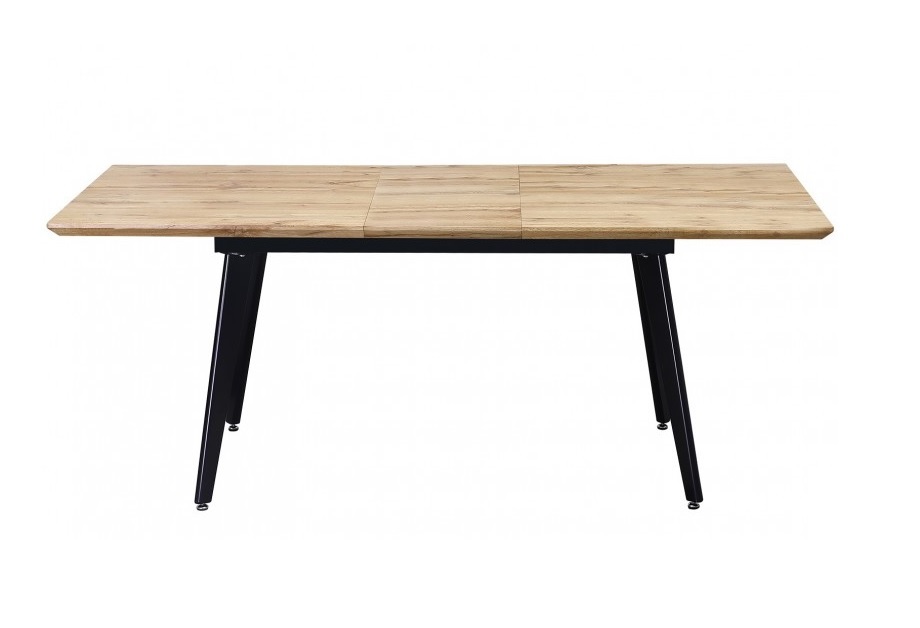 Mesa de comedor extensible madera metal century 160-200x90