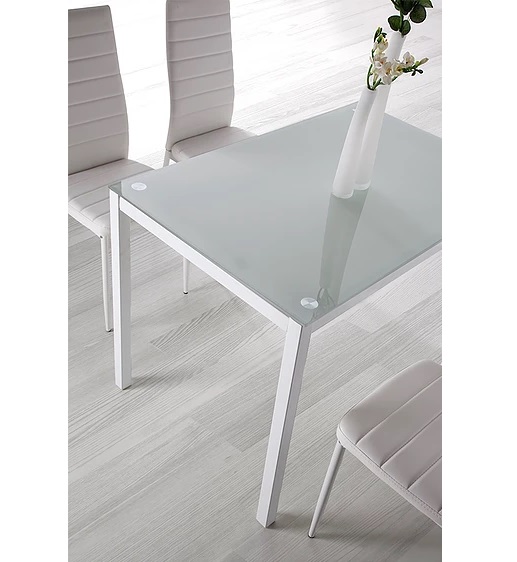 Mesa de cocina Berna blanco puro 110x70