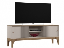 Mueble TV Escocia blanco roto y peral 160cm