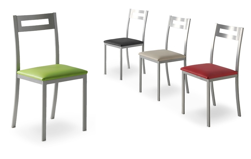 Conjunto de cocina mesa extensible cristal verde Mimes sillas oporto