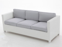 Set sofas rattan blanco Artic 5 plazas