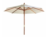 Parasol madera lona crudo 250cm diametro