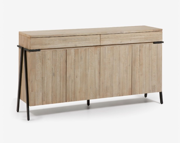 Aparador Budapest madera maciza de acacia 184x98 cm