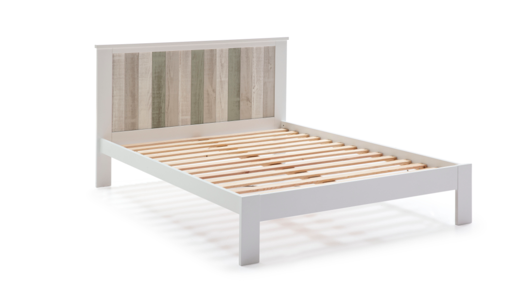 Cama Maude madera de pino blanco 135x190 cm