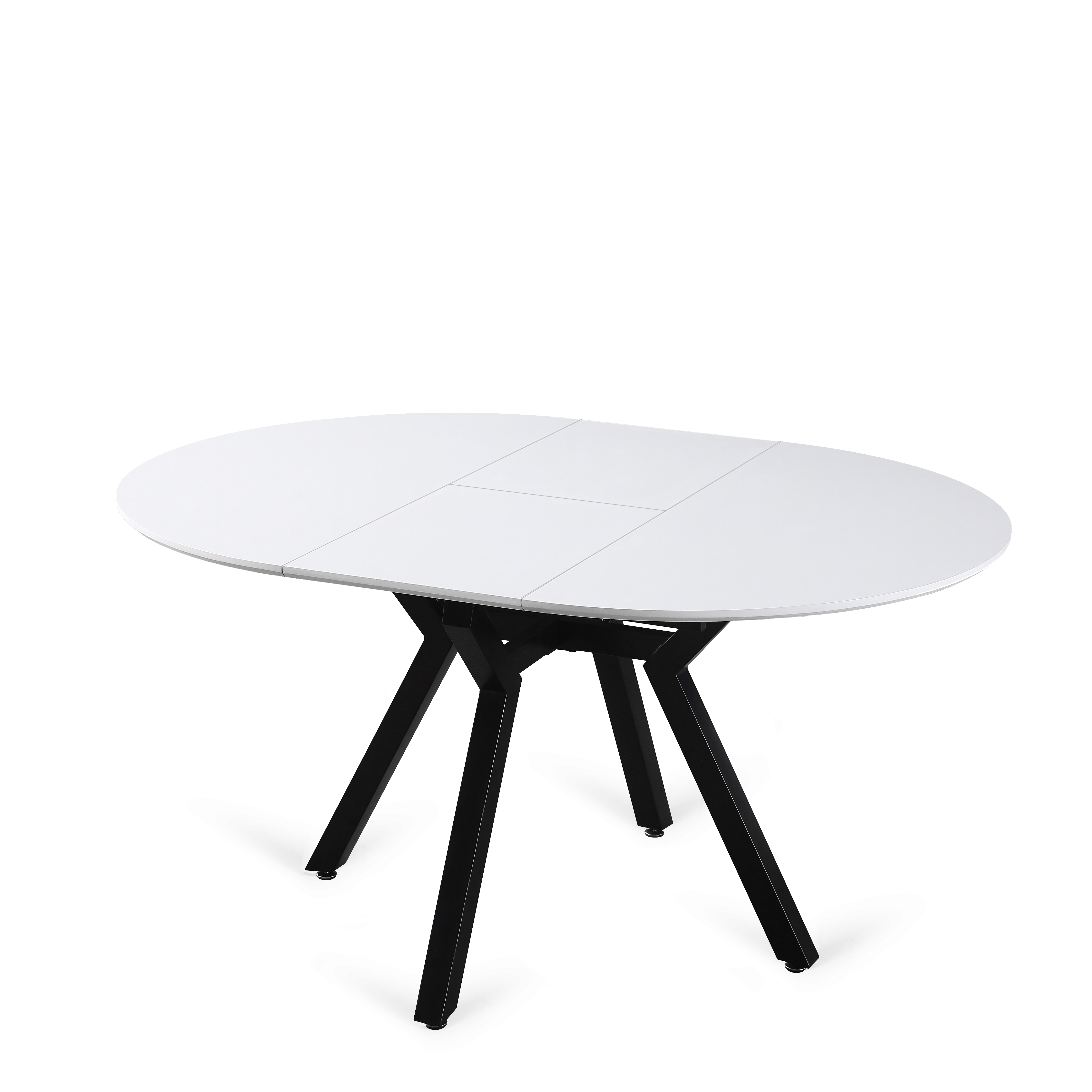 Mesa comedor redonda extensible mod. Cannes blanco 110/150x75cm