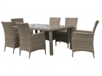 Mesa rattan natural kaui 170x100