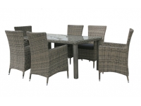 Mesa rattan gris maui 170x100