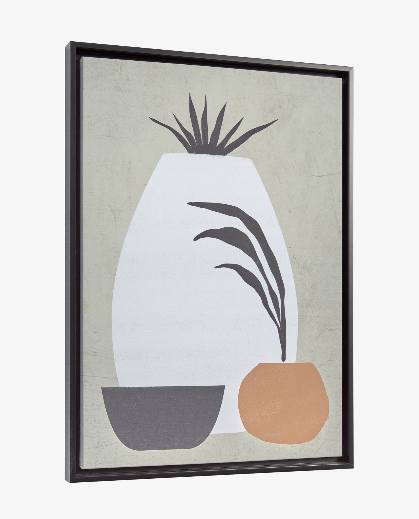 Cuadro Organic 50x70 cm gris