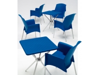 Mesa polipropileno Jimmy azul 70x70