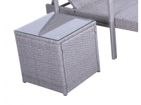 Mesa auxiliar rattan color natural Island