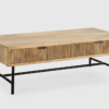 Mesa de centro artesanal Mundara madera mango 120cm