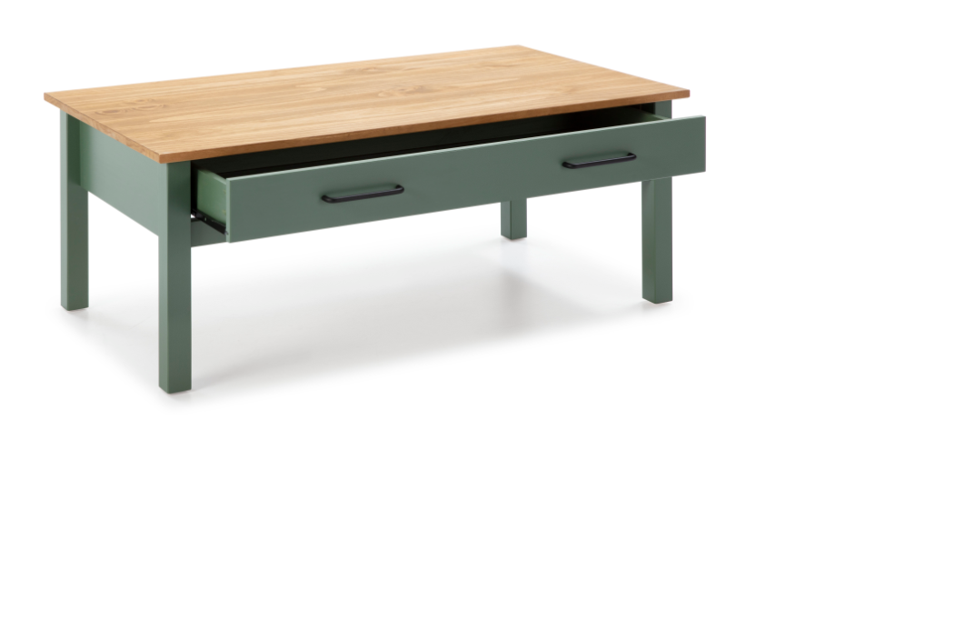 Mesa centro Miranda madera  verde 100 cm