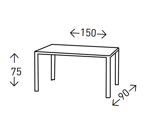 Mesa de comedor Chanel cristal acero inoxidable 150x90 cm