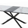 Mesa extensible Hudson efecto marmol 160-200x80cm