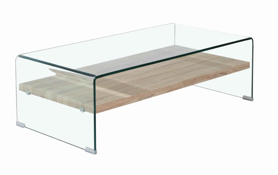 Mesa de centro nordica sidney cristal balda madera 110x55