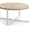 Mesa de centro nordica madera natural 90cm