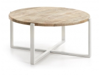 Mesa de centro nordica madera natural 90cm