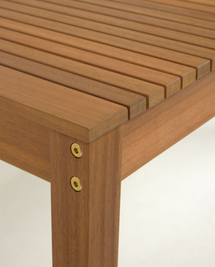 Mesa de exterior Doha madera maciza acacia 180x90 cm