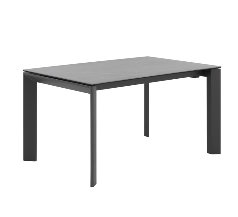 Mesa extensible Lisa porcelánico gris 140/200x90 cm