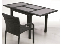 Mesa extensible rattan chocolate Haiti 152-210