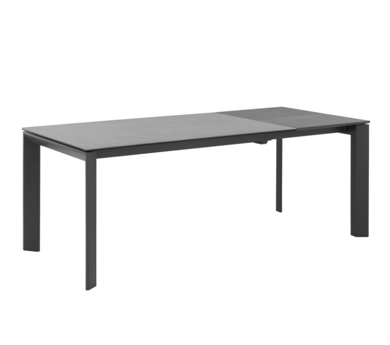 Mesa extensible Tamara porcelánico gris 160/240x90 cm