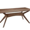 Mesa Helga de madera nogal 180 cm