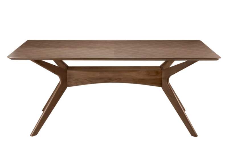 Mesa Helga de madera nogal 180 cm