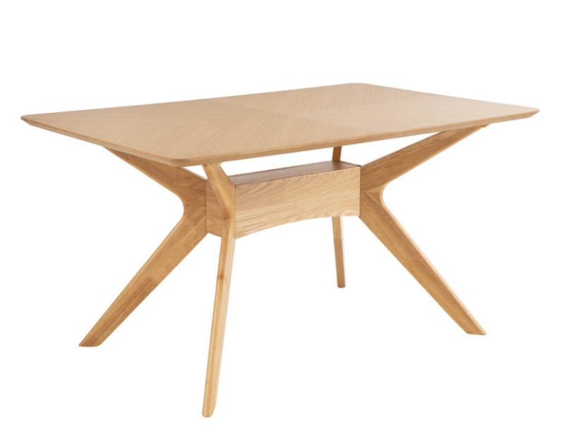 Mesa Helga de madera roble 140 cm