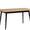 Mesa de comedor Lucie madera de pino cera negro 150 cm