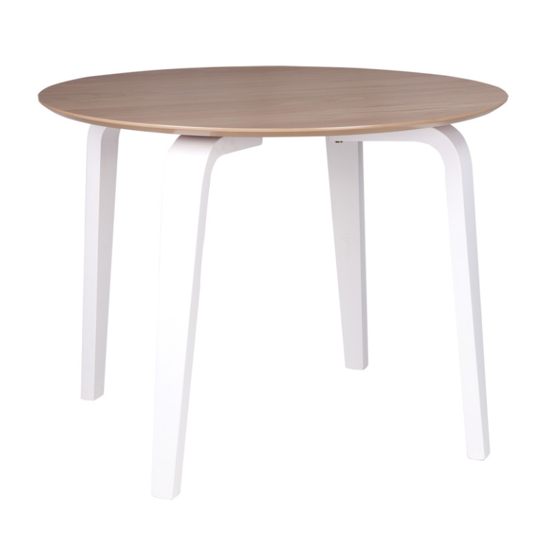 Mesa Nora madera blanco roble 100 cm