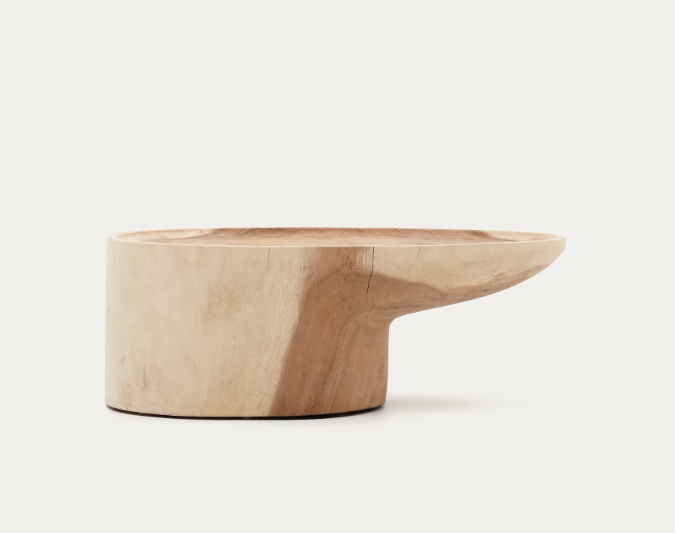 Mesa de centro madera de mungur 90x50cm